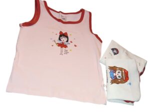 3pc Cotton Vests 2-3yrs