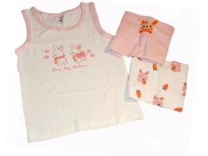 3pc Cotton Vests 2-3yrs