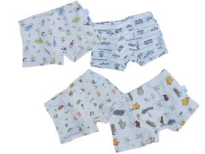 4pc Cotton Boxers 3/4yrs